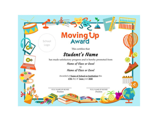 Moving Up Certificate